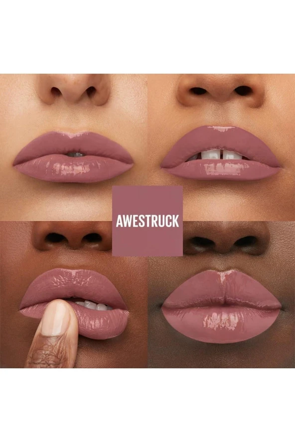 Maybelline New York Super Stay Vinyl Ink Uzun Süre Kalıcı Likit Parlak Ruj 110 Awestruck ürün görseli 1