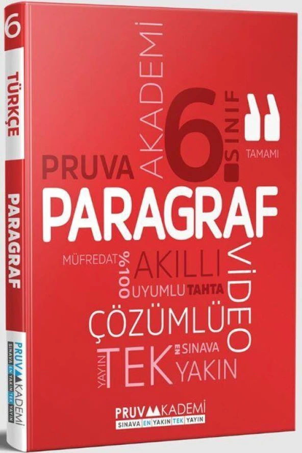 6. Sınıf Paragraf Soru Bankası Pruva Akademi ürün görseli 1
