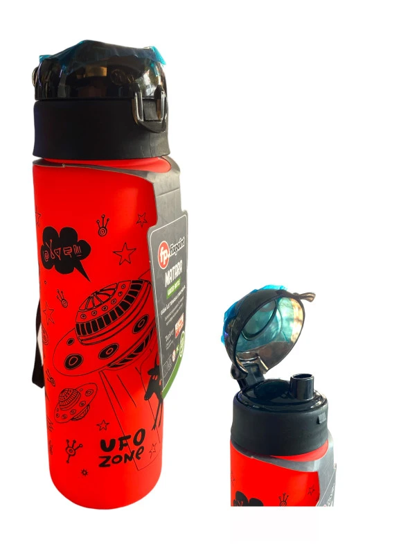 Fixpoint P-8311 Kilitli Matara 500 ml Space - Neon Kırmızı ürün görseli 1