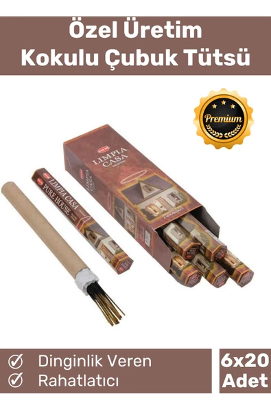 Özel Üretim Dinginlik Veren Meditasyon Çakra Enerji Rahatlatıcı Kokulu Çubuk Tütsü 6 x 20 Adet ürün görseli 1