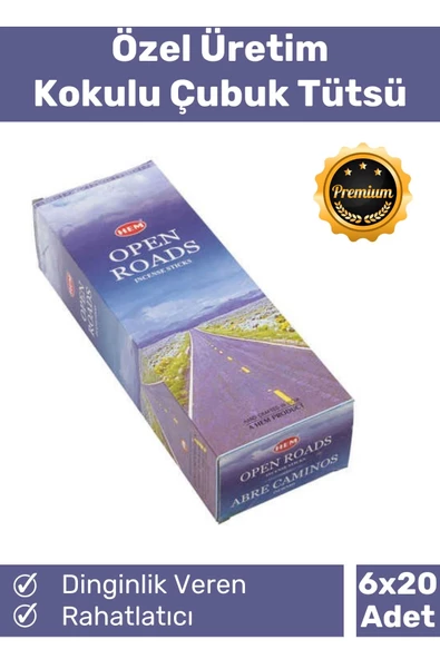 Özel Üretim Dinginlik Veren Meditasyon Çakra Enerji Rahatlatıcı Kokulu Çubuk Tütsü 6 x 20 Adet ürün görseli 1