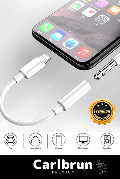 Iphone 15 14 13 12 11 X 8 7 Plus Ipad Uyumlu Lightning Uyumlu Kulaklık Çevirici Aux Dönüştürücü ürün görseli 1