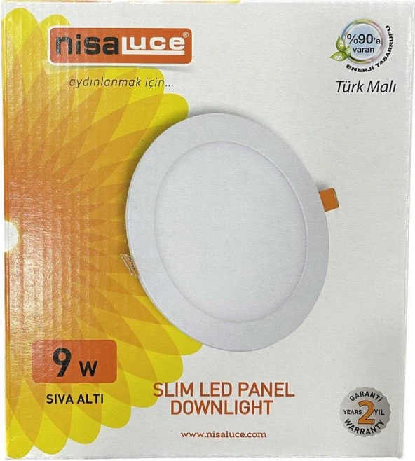 NisaLuce 9W Sıva Altı Led Panel 3000K - Resim 3
