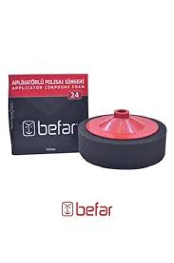 BEFAR 02403 VİDALI SİYAH CİLA SÜNGERİ 150MM ürün görseli 1