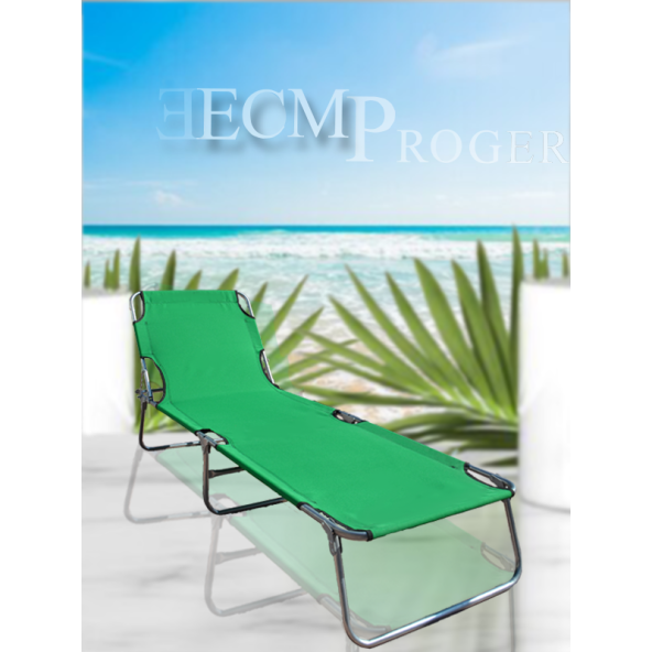 Ecm Proger KATLANIR KADEMELİ ŞEZLONG - YEŞİL ürün görseli 1