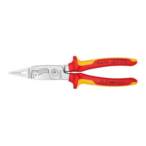 Knipex 1386200 Çok Fonksiyonlu Elektrikçi Pensesi ürün görseli 1