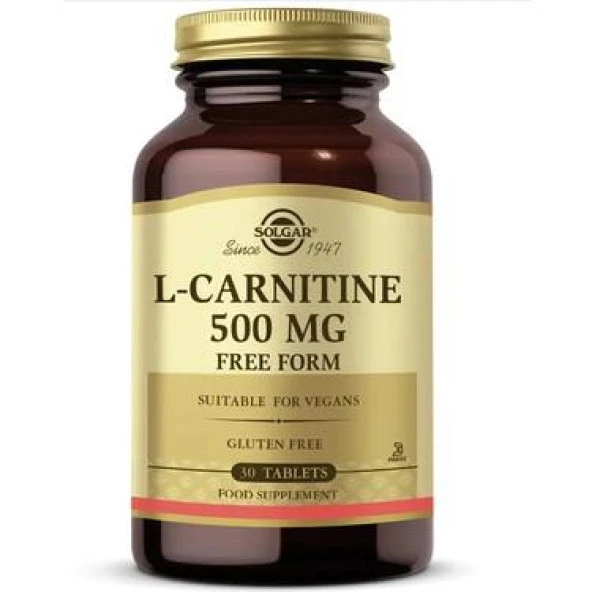 Solgar L-Carnitine 500 Mg 30 Tablet ürün görseli 1