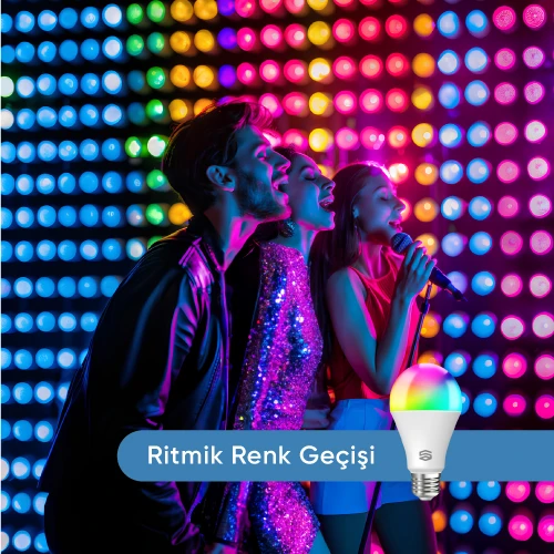Akıllı Bluetooth Ampul 16 Milyon Renk - Resim 5