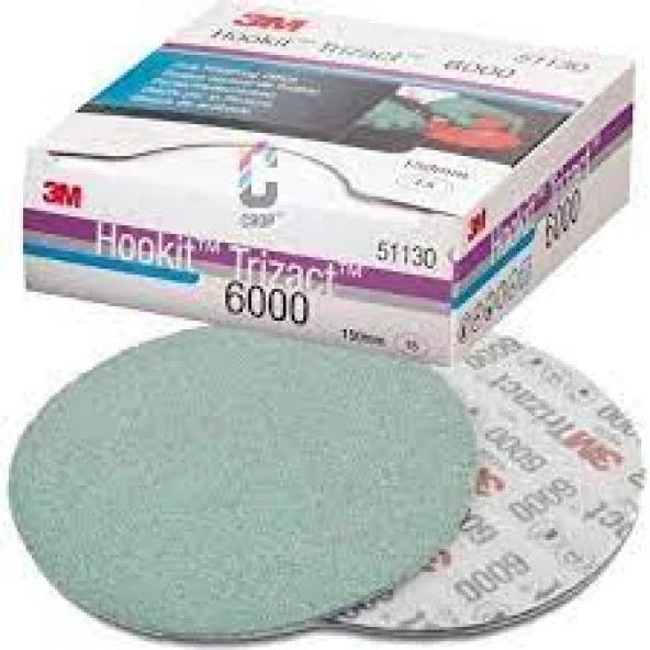 3M 6000 KUM TRİZACT DAİRE ZIMPARA 150MM ürün görseli 1