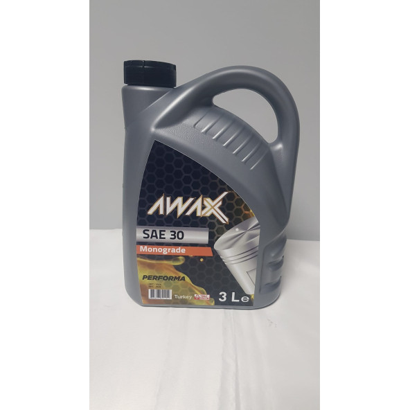 Awax SAE 30 Motorlu testere ve Zincir yağı 3 Lt ürün görseli 1