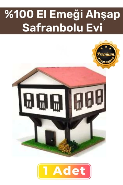 Handmade %100 El Emeği Mdf Üretimi Ahşap Safranbolu Evi Kablolu Gece Lambası ürün görseli 1