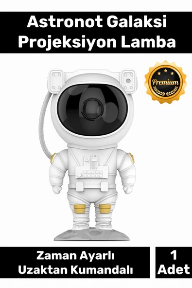 Özel Üretim Zamanlayıcı Uzaktan Kumandalı Pilli Yıldız Samanyolu Astronot Galaksi Projeksiyon Lamba ürün görseli 1