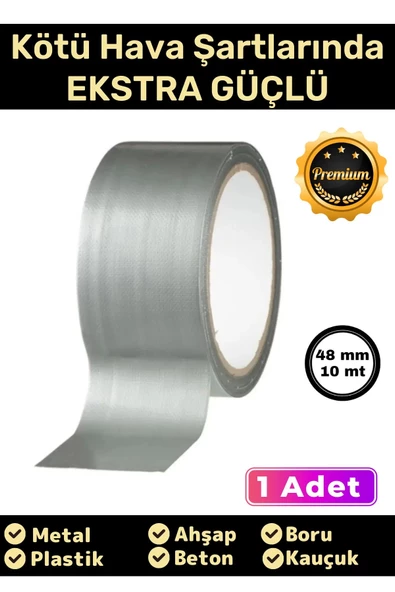 Özel Üretim Çok Amaçlı Su Geçirmez Sızdırmaz Güçlü Dayanıklı Izolasyon Gri Tamir Bandı 48 Mm 10 Mt ürün görseli 1