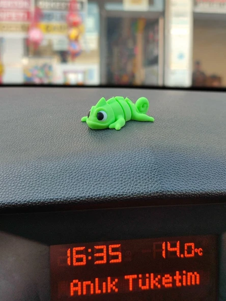 Otomobil Aksesuarı Dikiz Aynası Aksesuarı Dikiz Aynası Süsü Sevimli Bukalemun Tiny Chameleon ürün görseli 1