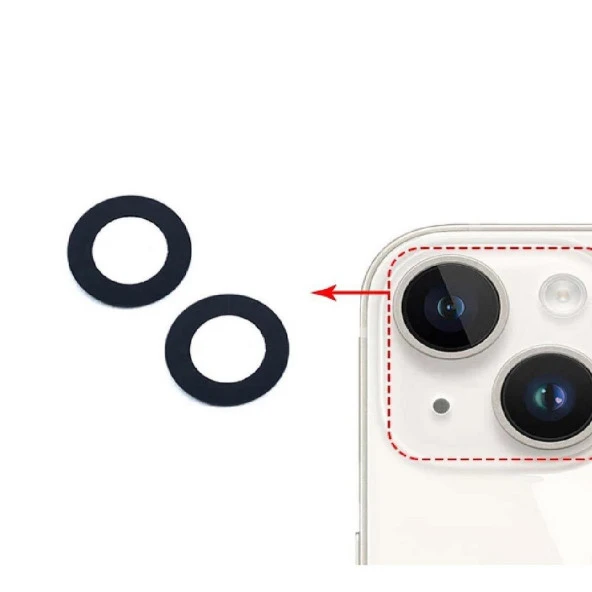 Apple iPhone 14 İle Uyumlu Kamera Camı ürün görseli 1