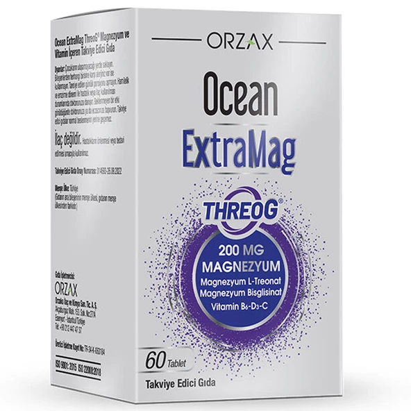Ocean Extramag Threog Takviye Edici Gıda 60 Tablet ürün görseli 1