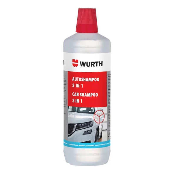 Würth 3 Etkili Araç Şampuanı 1 Litre ürün görseli 1