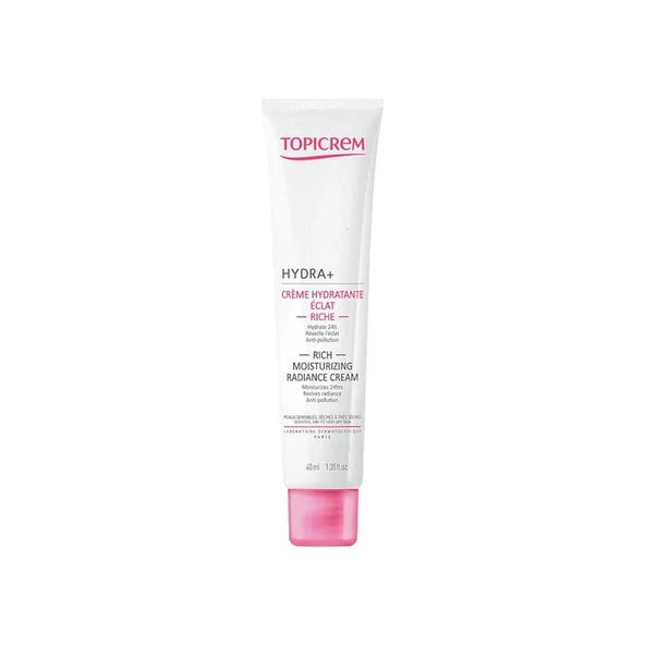 Topicrem Hydra+ Rich Moisturizing Radiance Yoğun Nemlendirici Krem  40ml ürün görseli 1