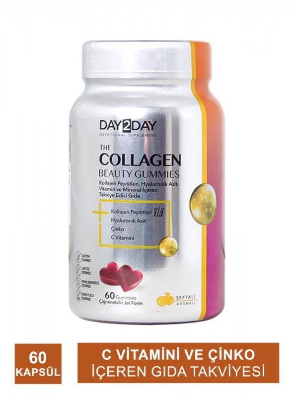 Day2day The Collagen Beauty Gummies 60 Çiğnenebilir Jel Form 8697595876275 ürün görseli 1