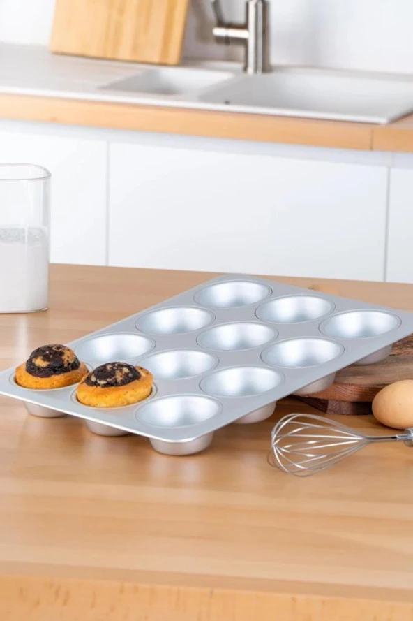 Acar Mate Alüminyum Muffin Kek Kalıbı MOON-05774 ürün görseli 1