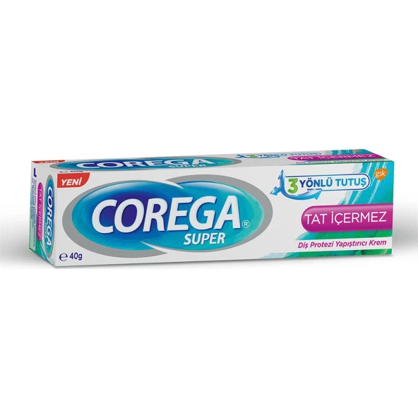 Corega Tat İçermez Diş Protez Yapıştırıcı Krem 40 Gr ürün görseli 1