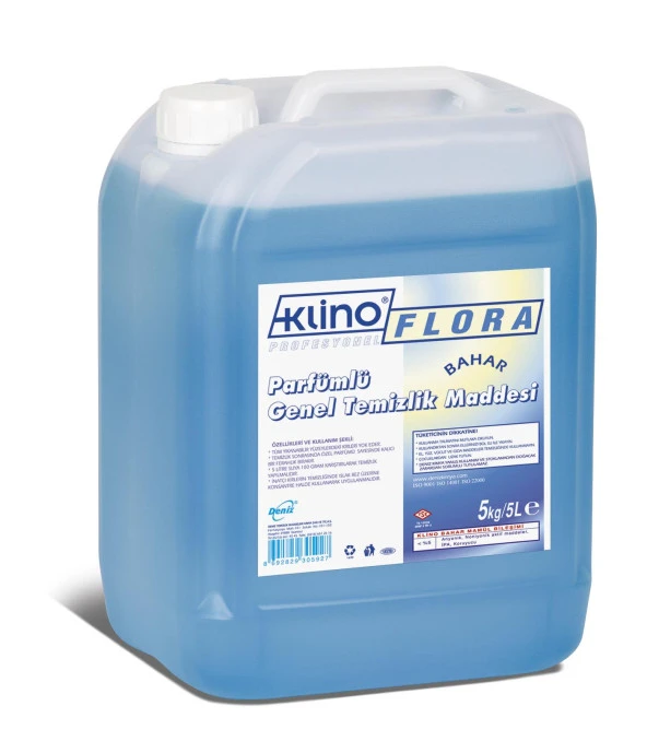 Deniz Klino Flora Bahar Yüzey Temizleyici Yer Temizlik Sıvısı - 5 Kg. - Bidon ürün görseli 1