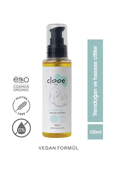 Organik Bebek Yağı (100ML) - Zeytinyağı, Badem Yağı, Jojoba Yağı - Yenidoğan Kullanımına Uygun ürün görseli 1