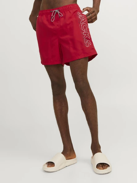 JACK JONES Yazılı Erkek Deniz Şortu 12253118 ürün görseli 1