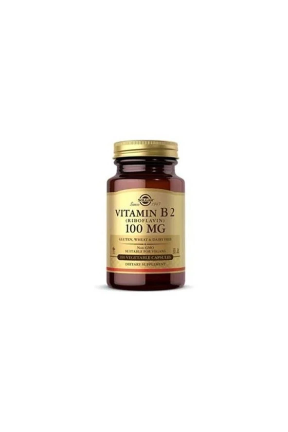Solgar Vitamin B2 Riboflavin 100 Mg 100 Tablet ürün görseli 1