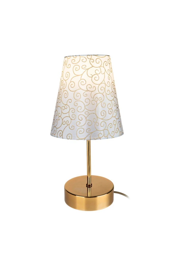 Modelight Estelya Abajur Gold/Desenli - Resim 2