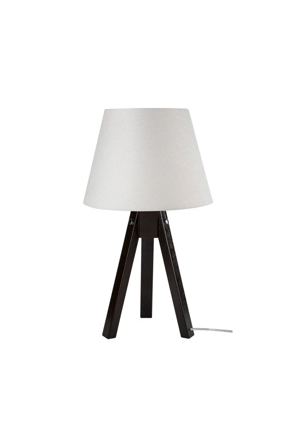 Modelight Tripod Abajur Kahve Ayak / Beyaz Şapka Mdl.2646 ürün görseli 1