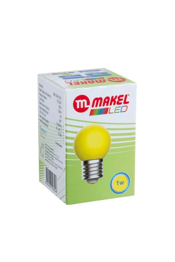 MAKEL 1w Led Gece Lambası Sarı ürün görseli 1