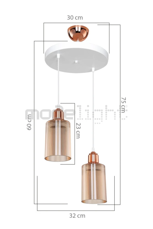 Modelight Aksel 2li Sarkıt Bakır - Resim 3