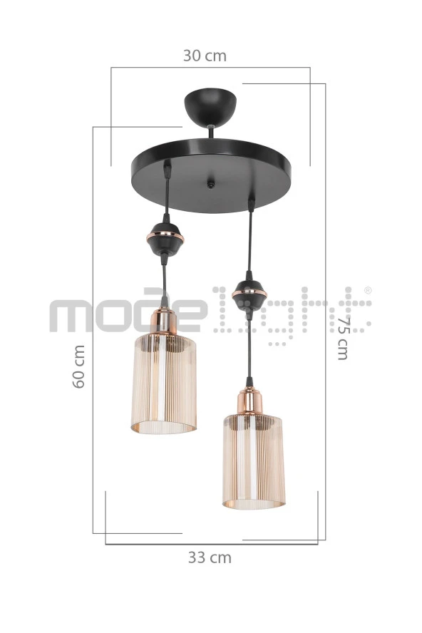 Modelight Akses Küre 2li Optik Camlı ürün görseli 1