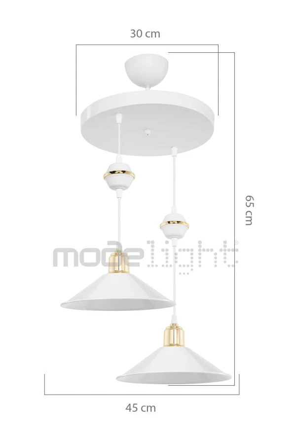 Modelight Akses Küre /karo 2li Maya Sarkıt - Resim 2