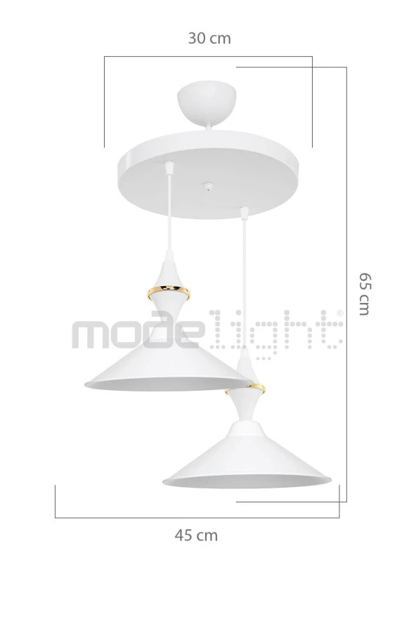 Modelight Akses Küre /karo 2li Maya Sarkıt - Resim 3