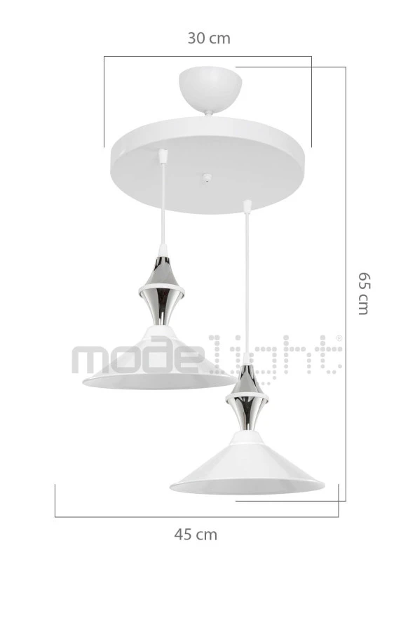 Modelight Akses Küre /karo 2li Maya Sarkıt - Resim 3