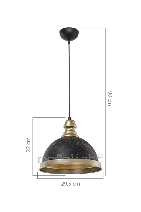 Modelight Astek Metal Sarkıt Siyah - Resim 3