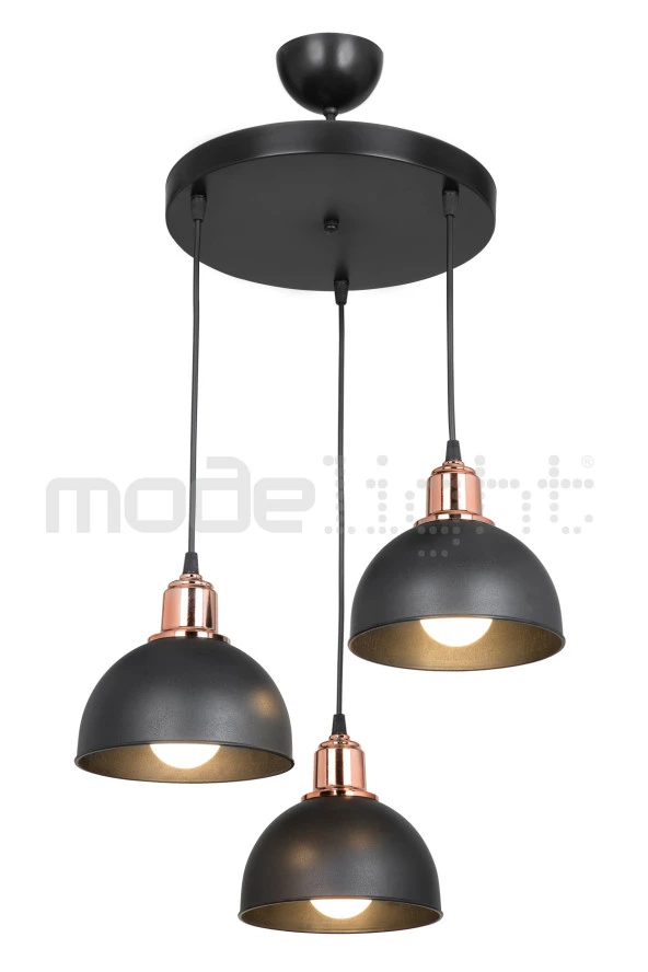 Modelight BELLA 3LÜ AVİZE SİYAH SALON-OTURMA ODASI-ÇOCUK ODASI-YEMEK-YATAK ODASI--ANTRE-MUTFAK ürün görseli 1