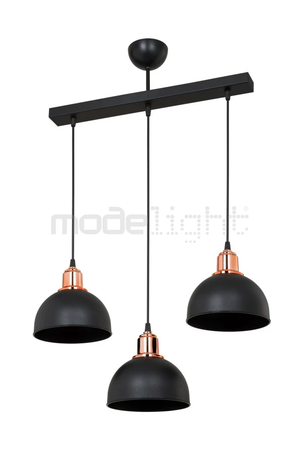 Modelight BELLA 3LÜ SIRALI AVİZE SİYAH SALON-OTURMA ODASI-ÇOCUK ODASI-YEMEK-YATAK ODASI--ANTRE-MUTFAK ürün görseli 1