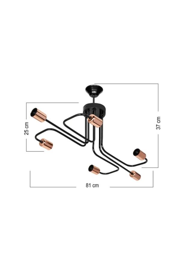 Modelight Cordoba 6Lı Avize - Resim 2