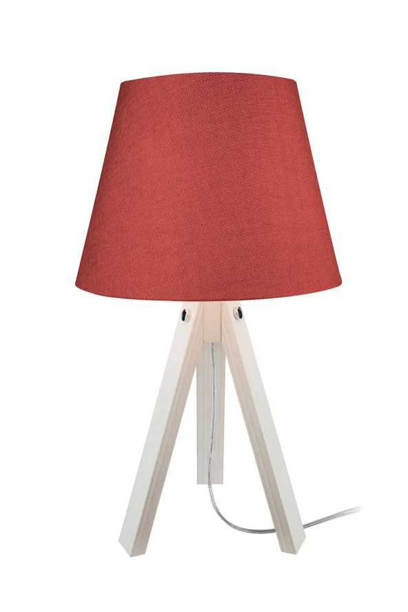 Modelight Deko Abajur Krem Ayak / Bordo Şapka - Resim 3