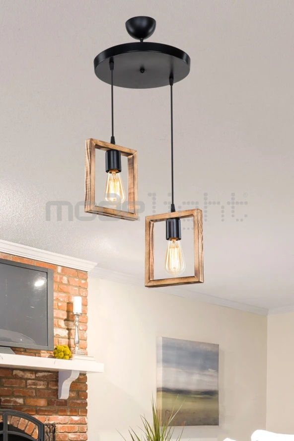 Modelight Fila 2li Sıralı Avize ürün görseli 1