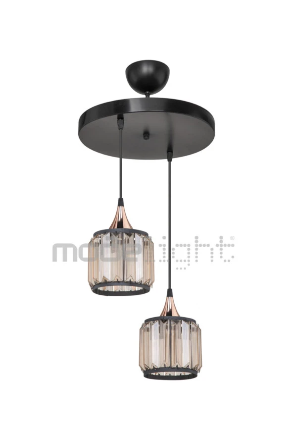 Modelight Haliç 2li Çember Siyah / Bakır ürün görseli 1