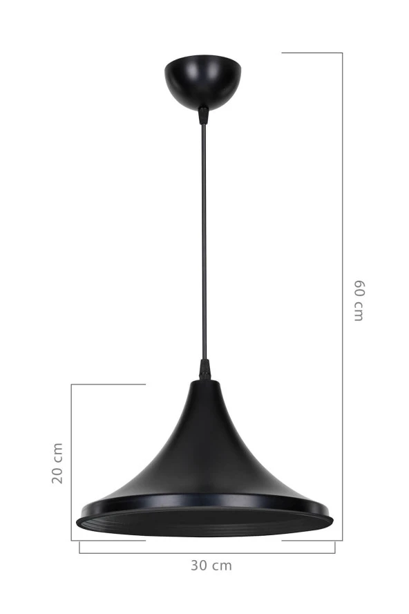 Modelight Kobe Tekli Sarkıt Siyah - Resim 2