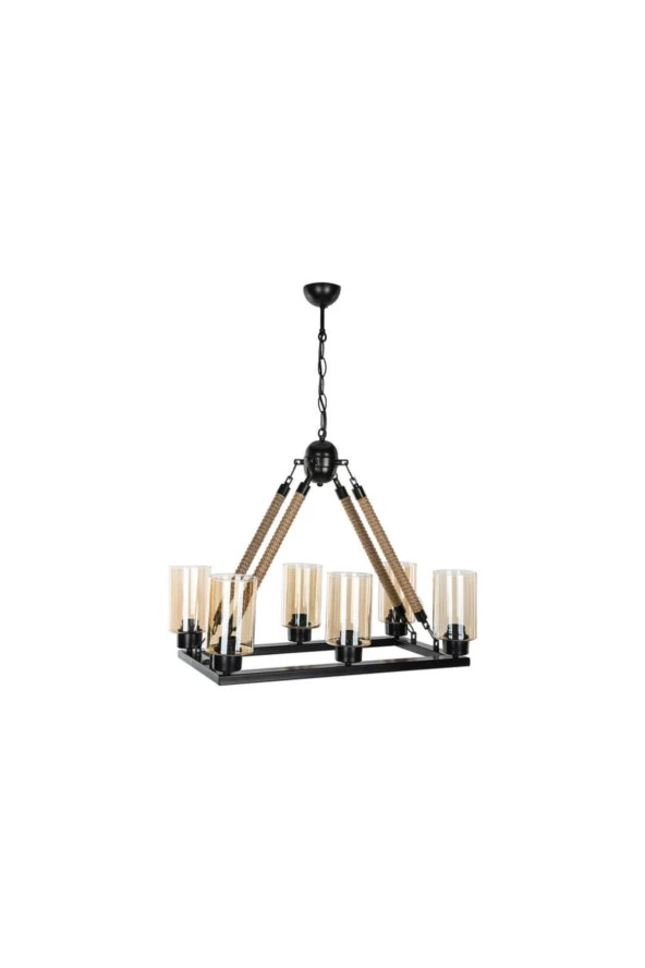 Modelight Lotus 6'Lı Dikdörtgen Avize Asz.0684 ürün görseli 1
