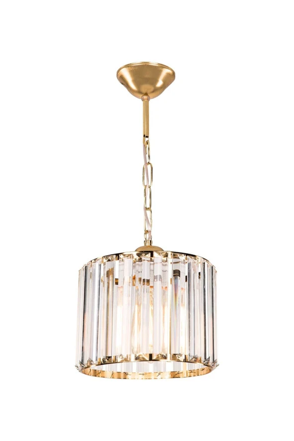 Modelight Lavinya Kristal Tekli Avize Gold - Resim 2