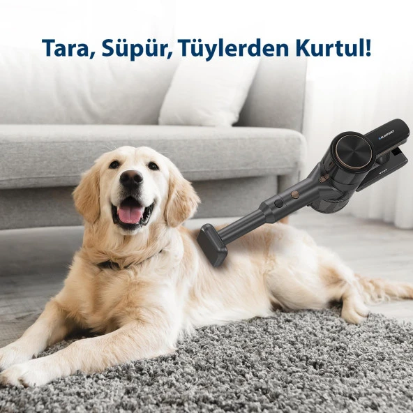 Blaupunkt A25T Şarjlı Vacumaster Kablosuz Dikey Süpürge 300W Siyah ürün görseli 1