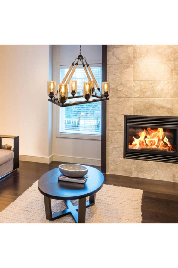 Modelight Lotus 6'Lı Dikdörtgen Avize Asz.0684 - Resim 2
