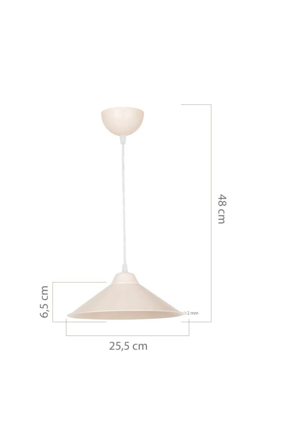 Modelight Maya Tekli Sarkıt Krem - Resim 3